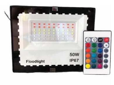 Holofote LED RGB 50W Exterior: Brilho e Efeitos Coloridos