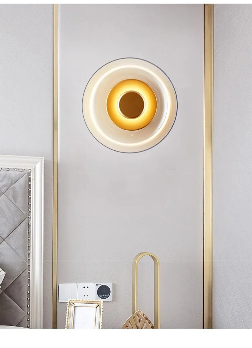 Arandela de Parede Aura: Sofisticação Minimalista para Seu Ambiente