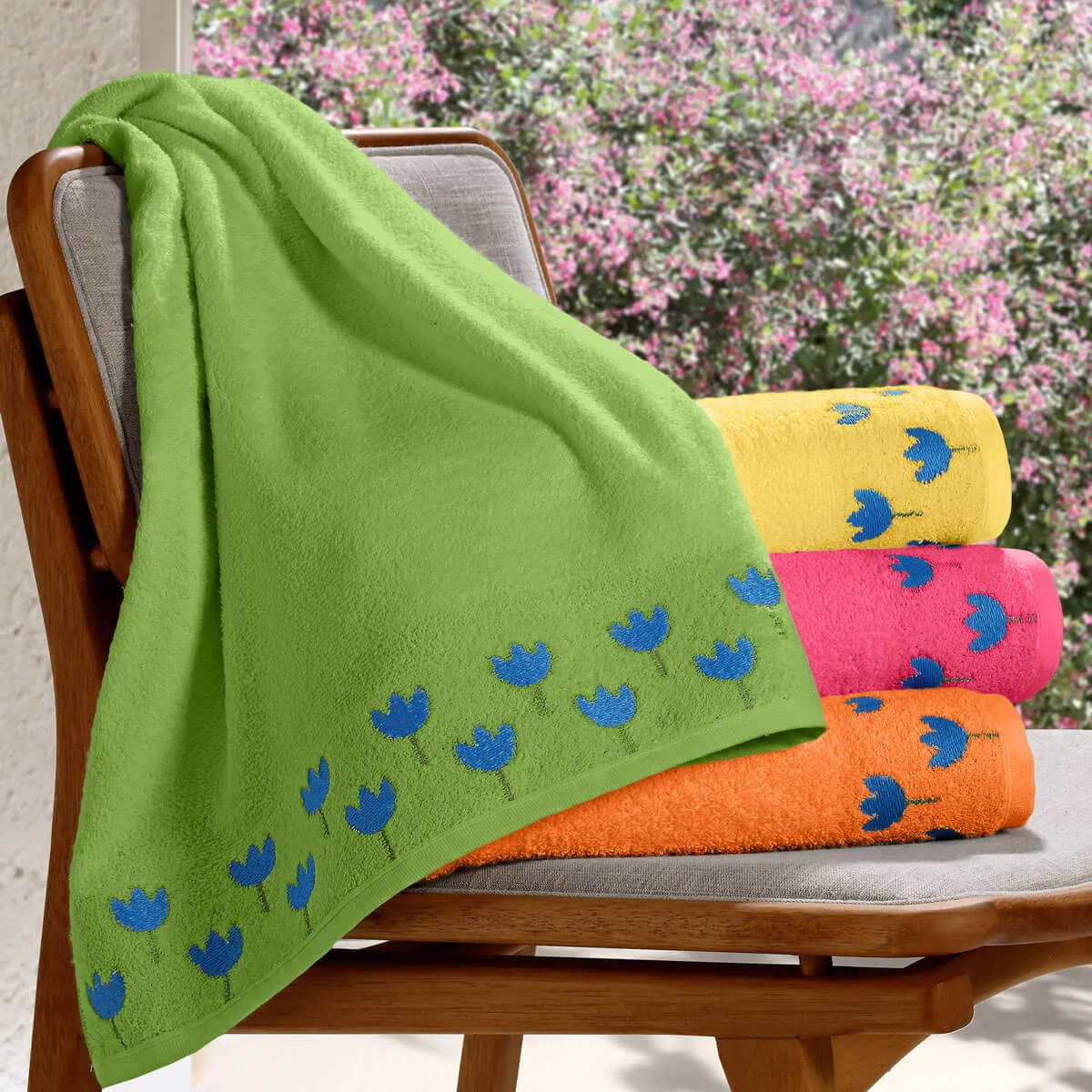 Toalha de Banho Algodão/Poliéster 380g/m² 70x140cm