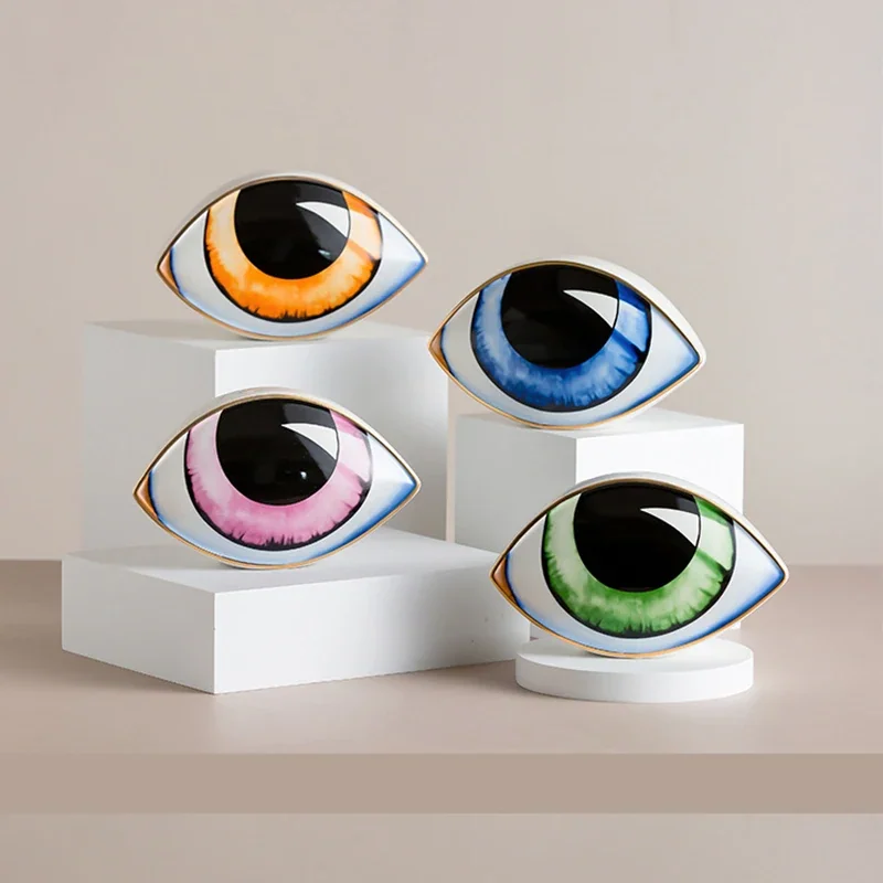 Escultura Olhos Coloridos: Arte Abstrata para Seu Ambiente