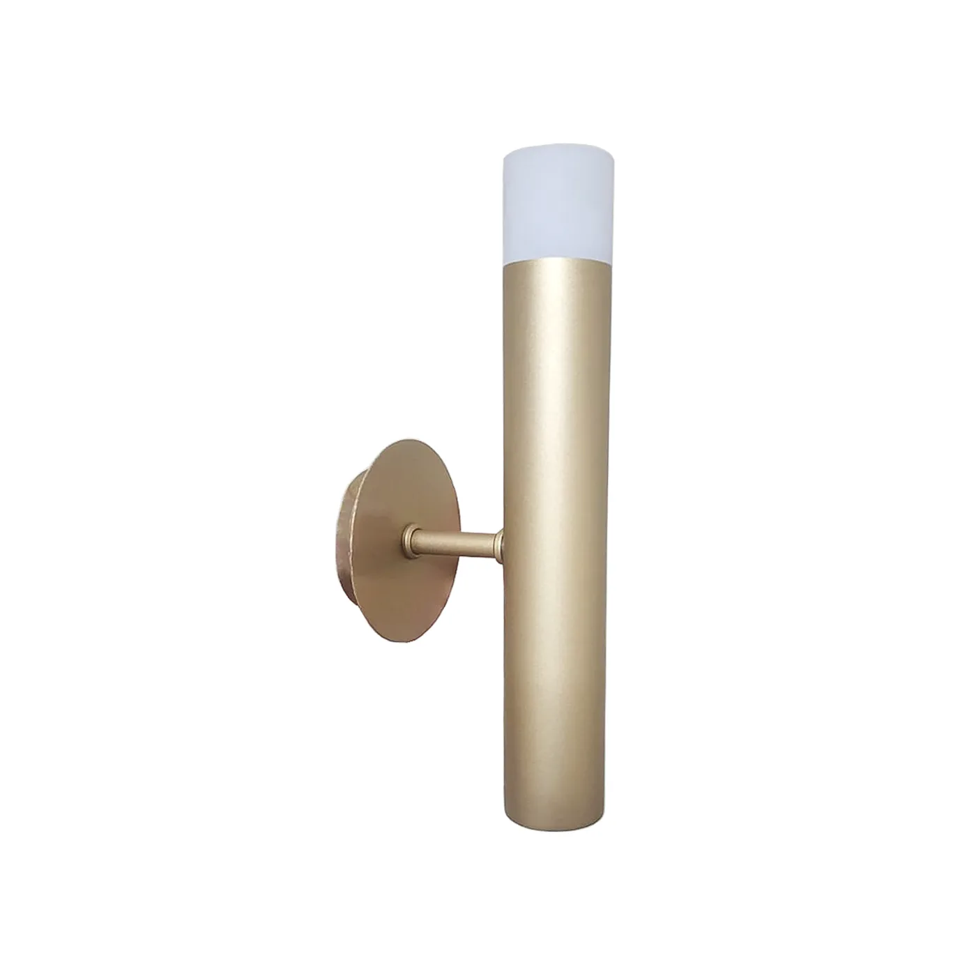 Arandela Minimalista Dourado Fosco Direcionável Quarto Hall E27