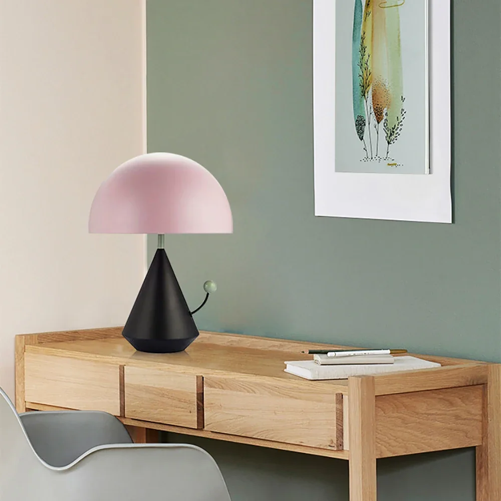 Abajur de Mesa Colorido Bivolt com Design Moderno para Decoração