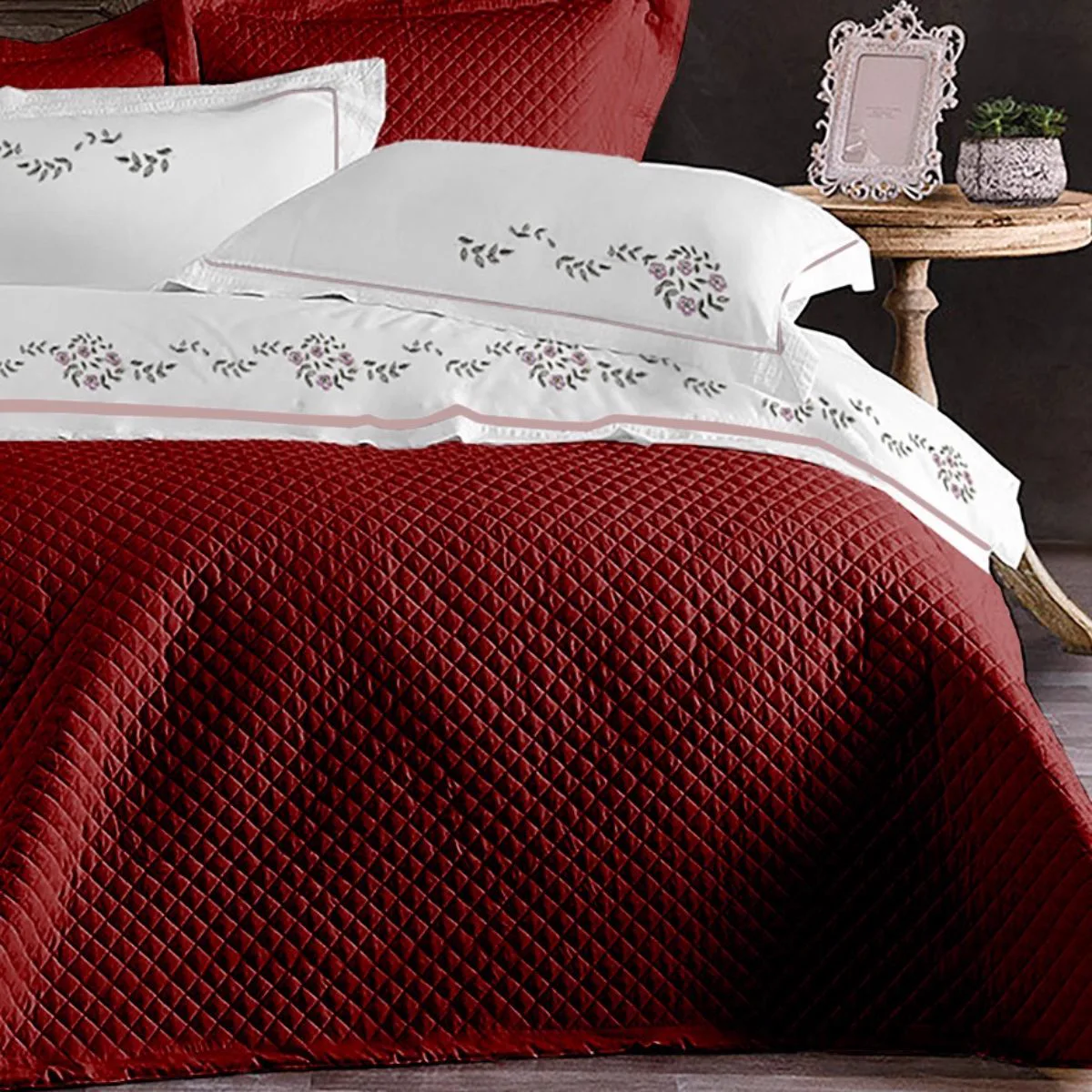 Cobre Leito Queen 3 Peças Dupla Face Matelado Leve