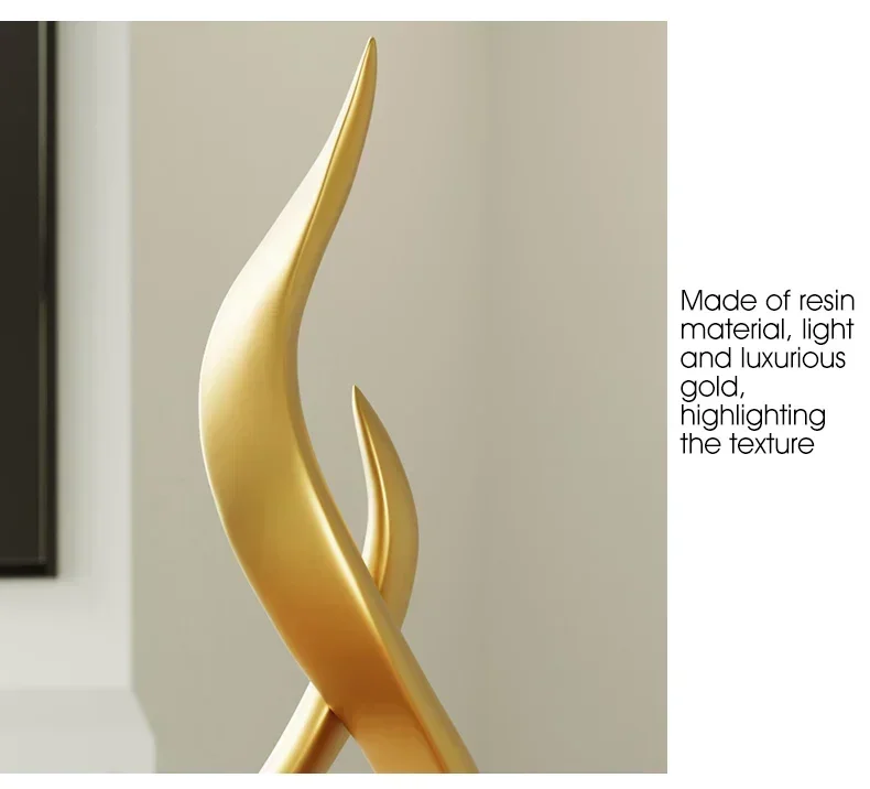 Escultura Decorativa Moderna em Cerâmica Luxo para Mesa e Ambiente