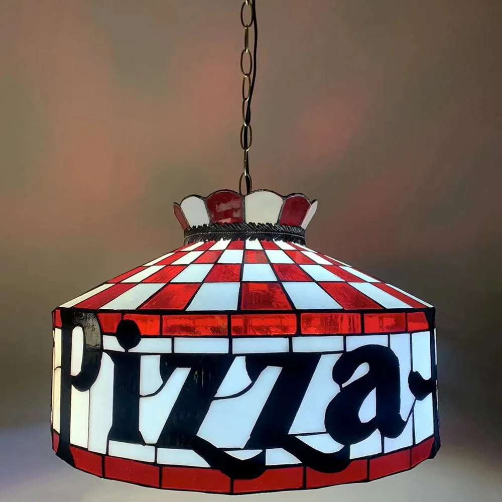 Pendente / Plafon Tiffany 16" Vitral Clássico — Vitral Artesanal