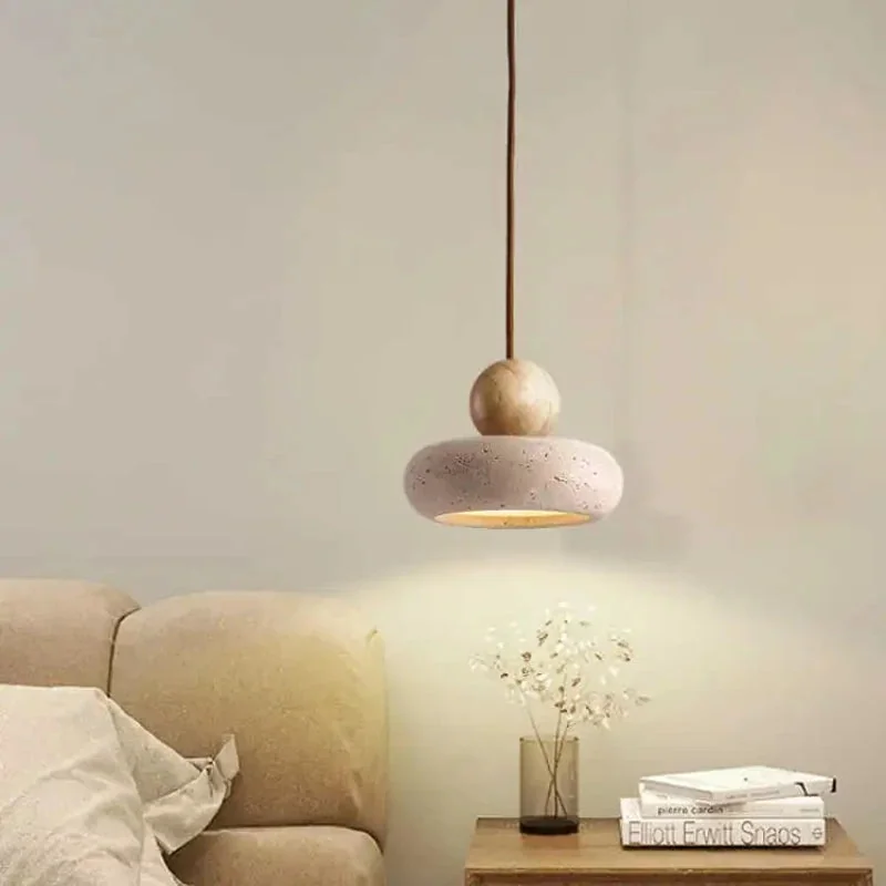 Pendente de Pedra Travertino Sarita: toque de natureza e elegância