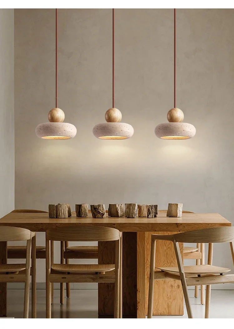 Pendente de Pedra Travertino Sarita: toque de natureza e elegância