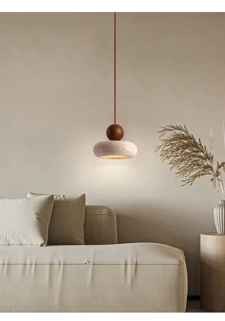 Pendente de Pedra Travertino Sarita: toque de natureza e elegância