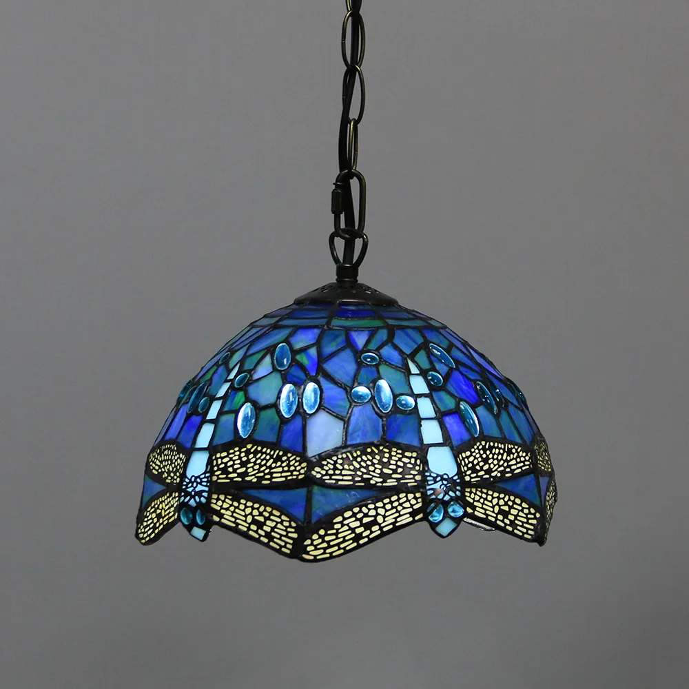Pendente / Plafon Tiffany 10" Libélula — Vitral Artesanal