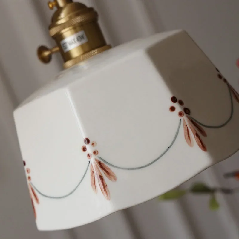 Pendente Cerâmica Madeleine Delicado E27 Bivolt - Decoração Aconchegante
