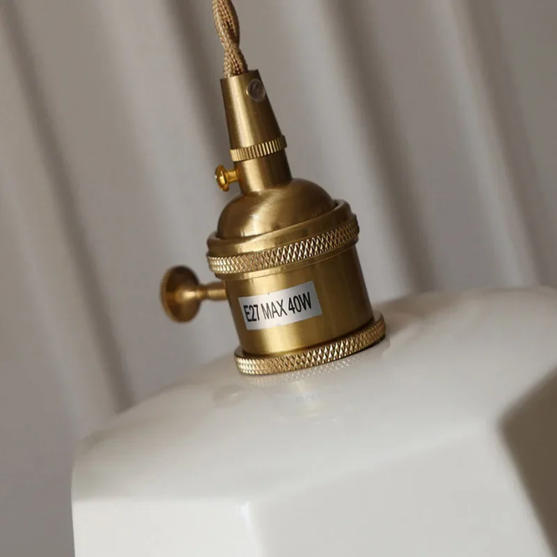 Pendente Cerâmica Madeleine Delicado E27 Bivolt - Decoração Aconchegante