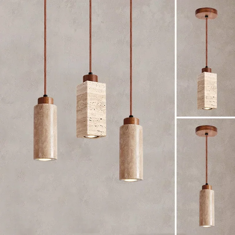 Pendente Mármore Amarelo Wabi-Sabi Luxo e Natureza
