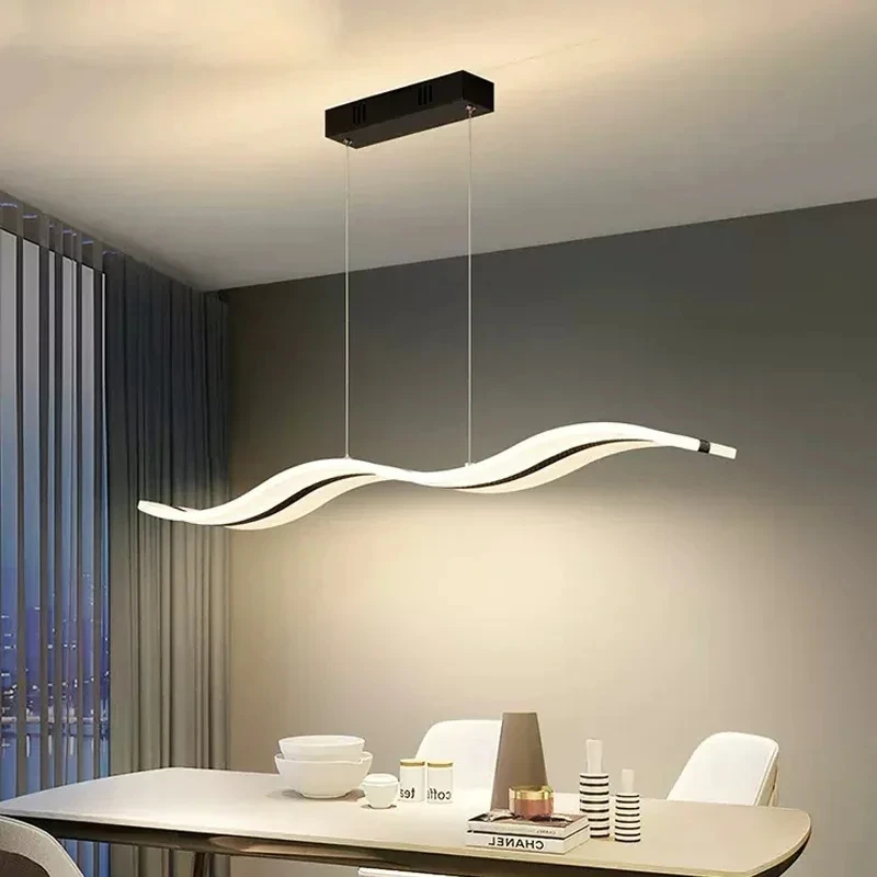 Pendente LED Moderno Alumínio com Controle Remoto