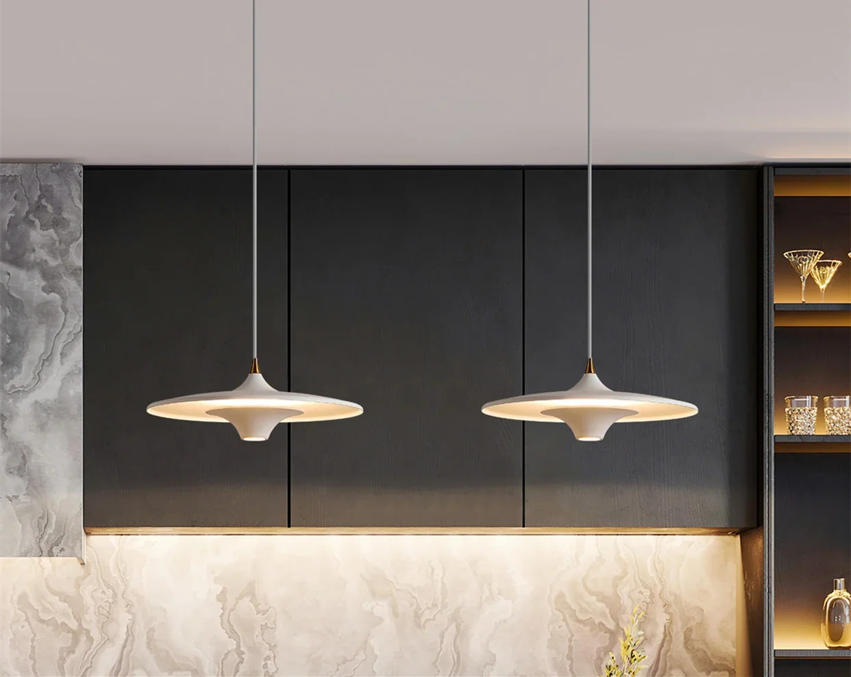 Pendente Capri com LED Integrado: Iluminação Aconchegante e Design Moderno