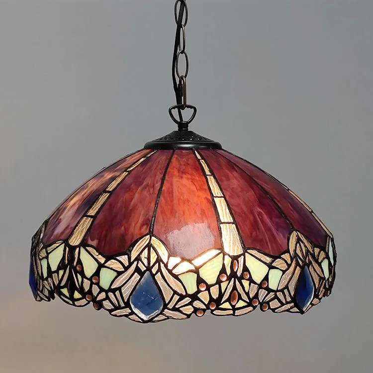 Pendente / Plafon Tiffany 16" Libélula — Vitral Artesanal