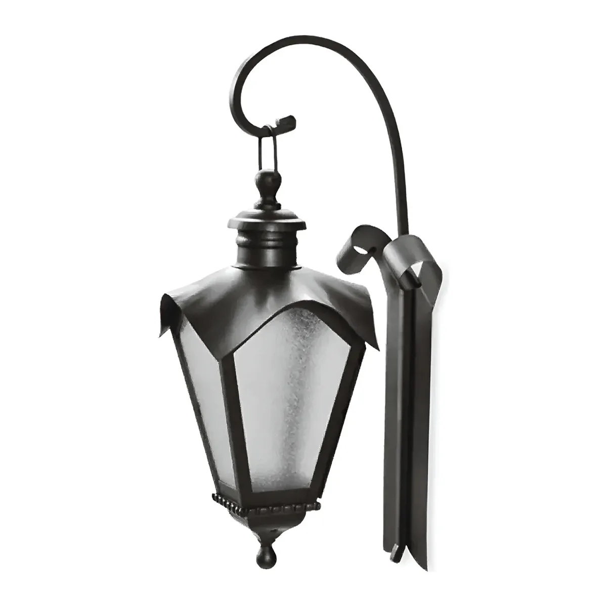 Arandela Colonial Vintage Ferro Preta 57cm Fachada Varanda E27