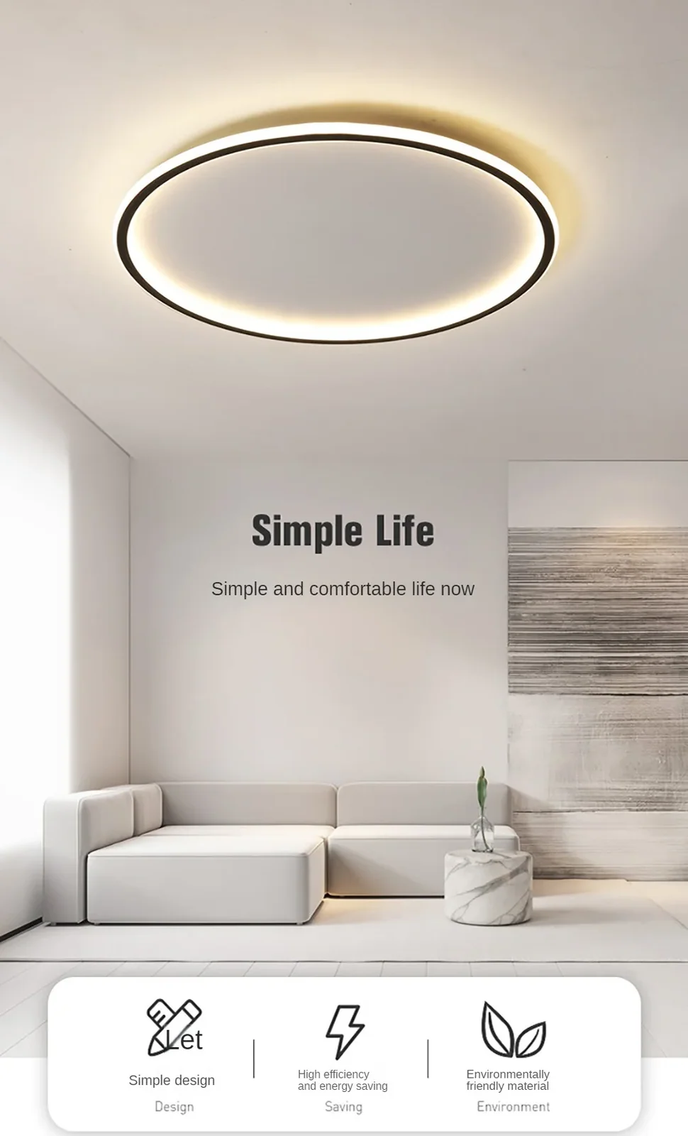 Lustre de Teto Plafon Moderno Bairos - Iluminação Versátil e Elegante