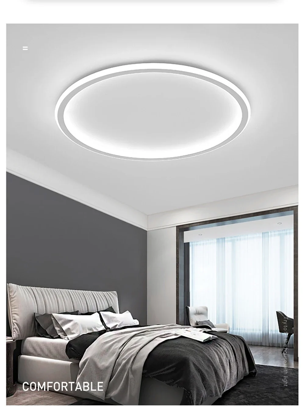 Lustre de Teto Plafon Moderno Bairos - Iluminação Versátil e Elegante