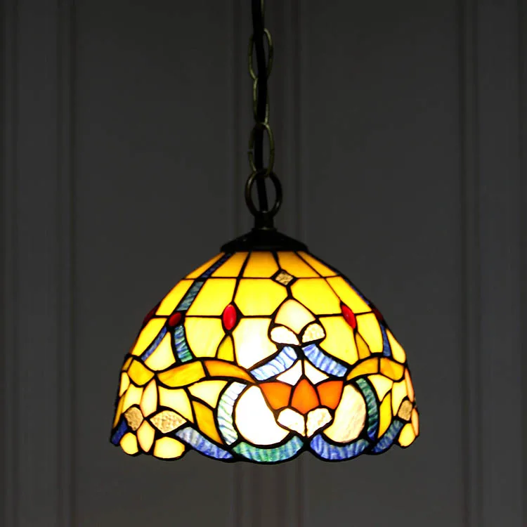 Pendente / Plafon Tiffany 8" Vitral Clássico — Vitral Artesanal