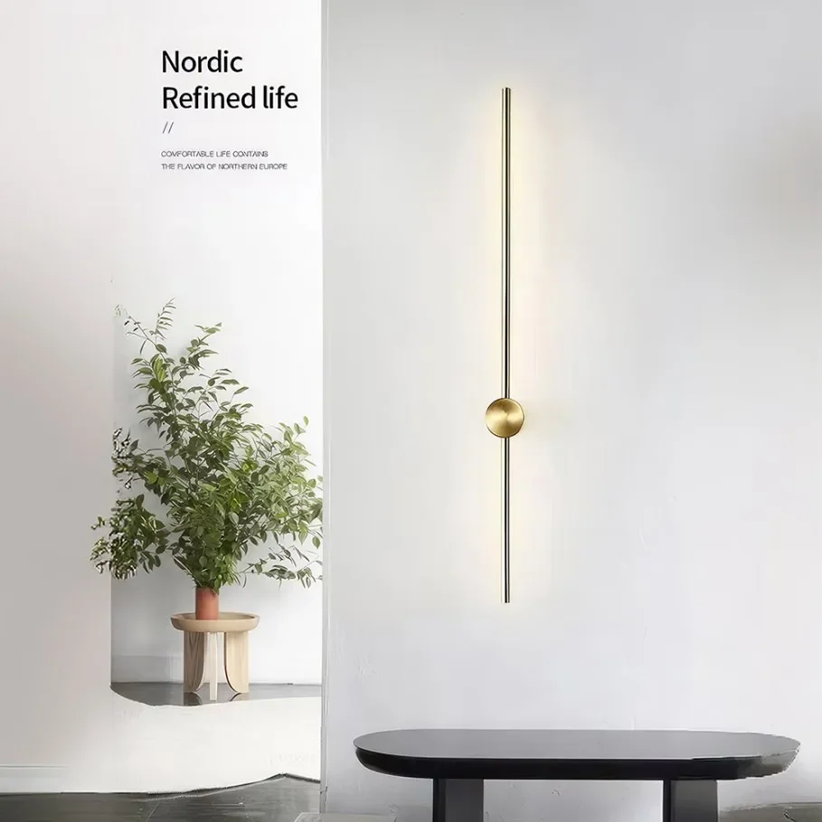Arandela LED moderna com controle remoto e rotação 350°