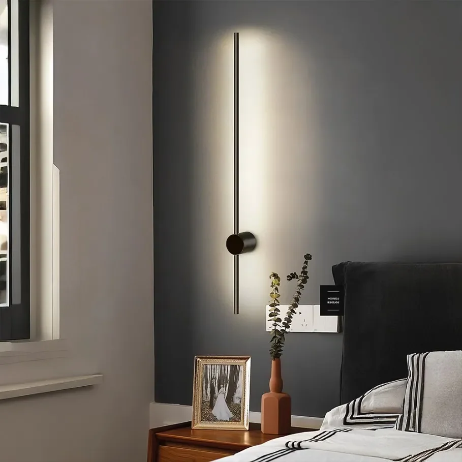 Arandela LED moderna com controle remoto e rotação 350°