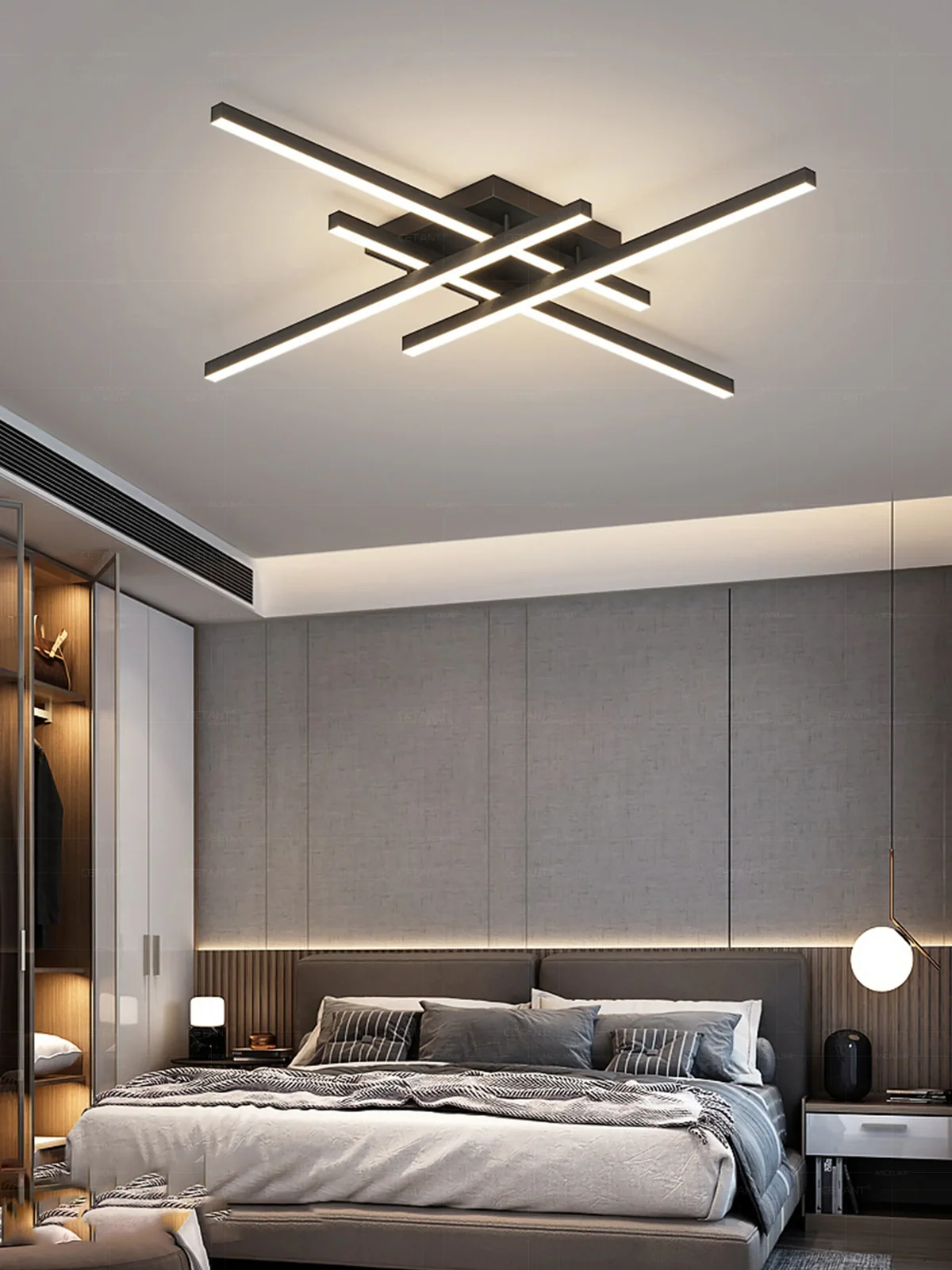 Lustre de Teto Moderno Santis - Iluminação Aconchegante para Seu Ambiente