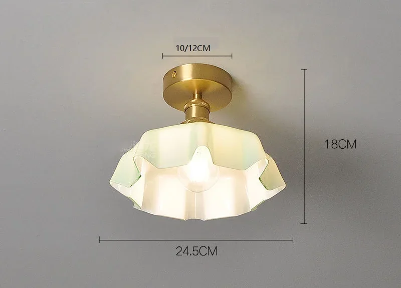 Lustre Pendente Lisbela Vintage Branco Leitoso para Teto