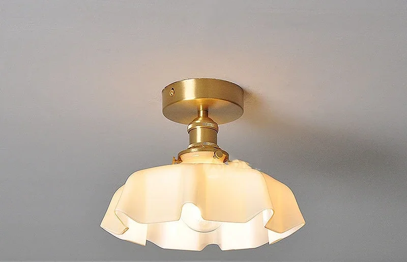 Lustre Pendente Lisbela Vintage Branco Leitoso para Teto