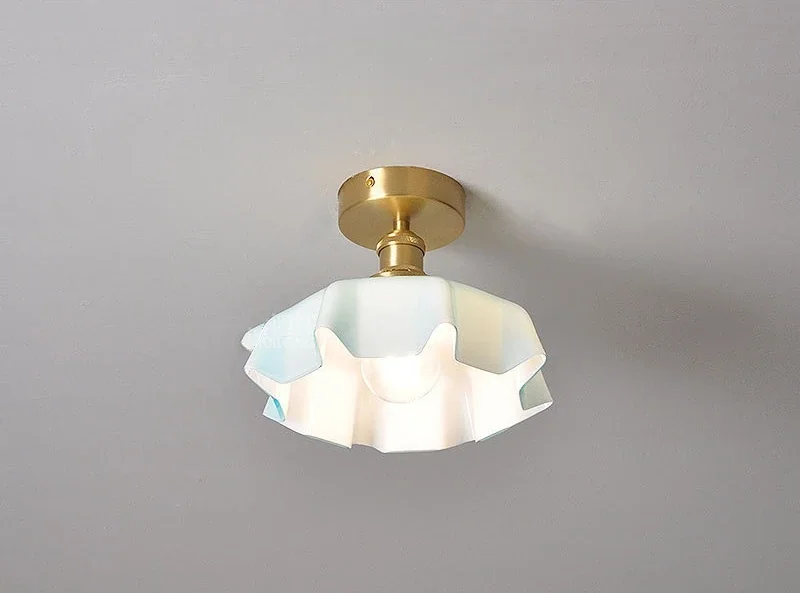 Lustre Pendente Lisbela Vintage Branco Leitoso para Teto