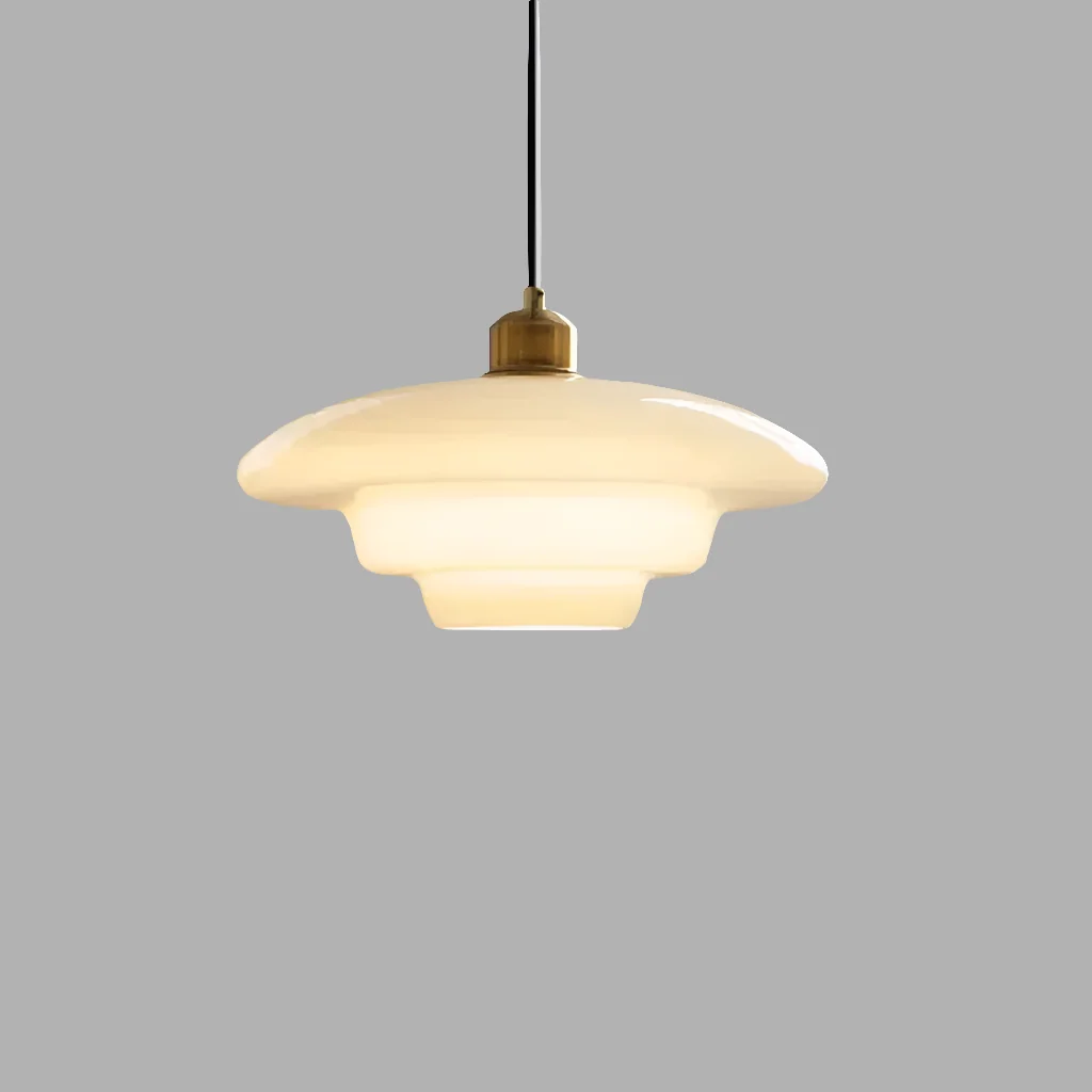 Pendente de Vidro Sophie Dourado - Estilo Vintage e Elegante