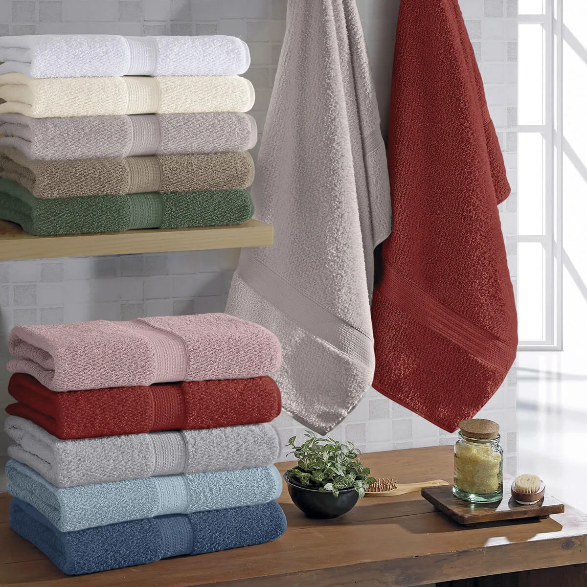 Toalha de Banho Gigante 81x150cm 100% Algodão 500g/m² Nobre