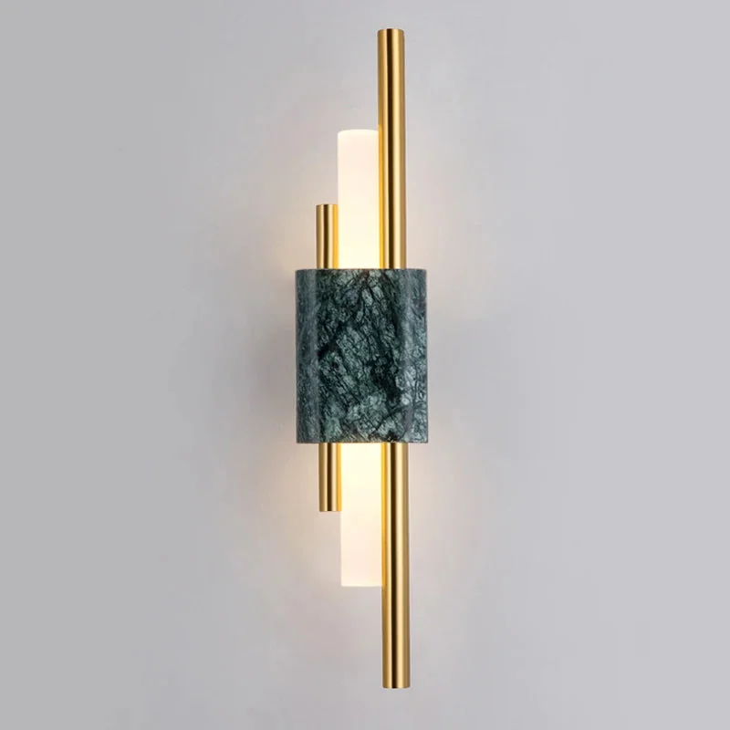 Arandela de Parede LED Bivolt com Design Mármore Moderno