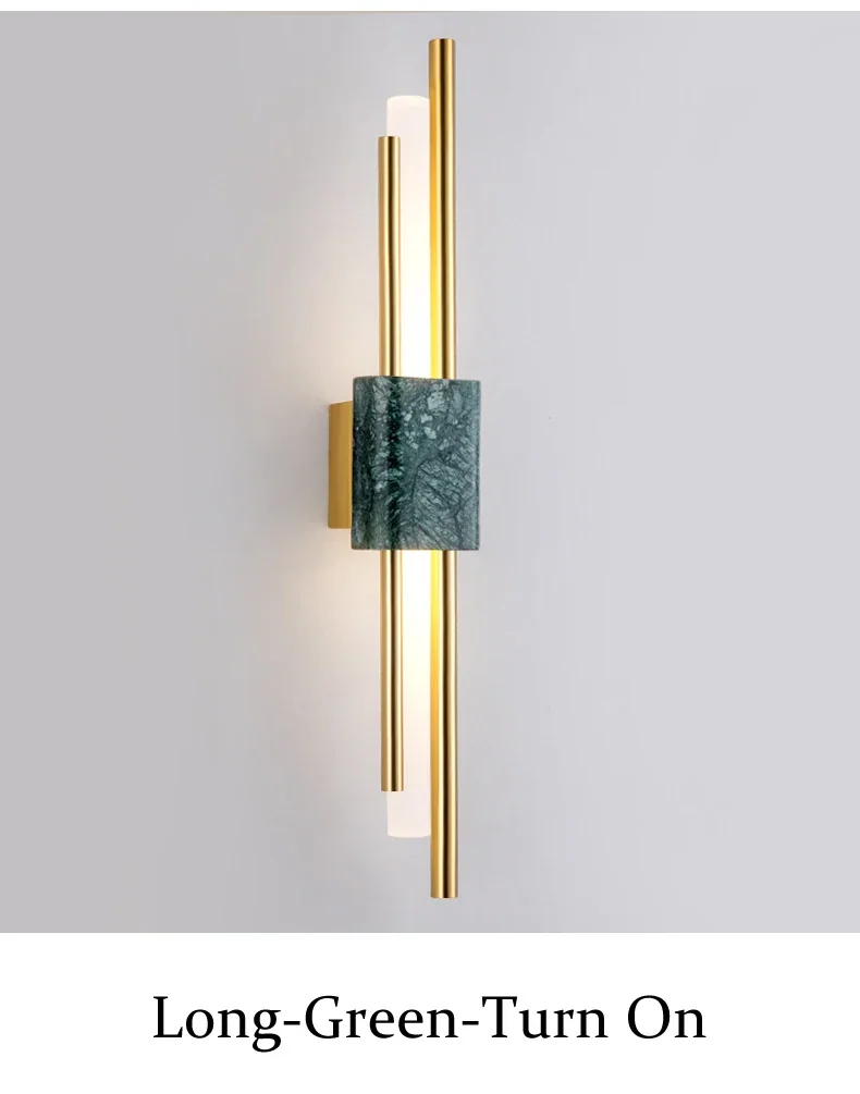 Arandela de Parede LED Bivolt com Design Mármore Moderno