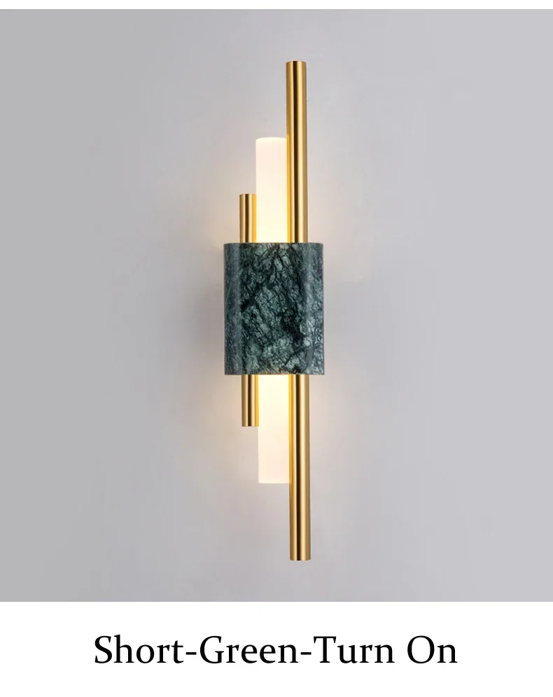 Arandela de Parede LED Bivolt com Design Mármore Moderno