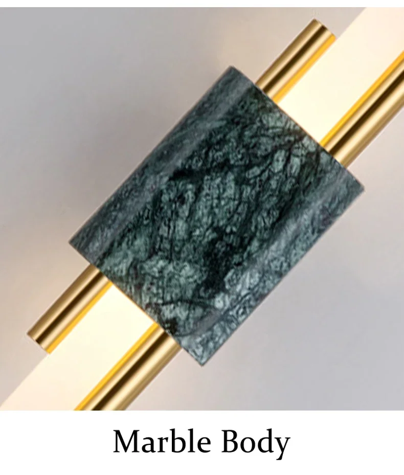 Arandela de Parede LED Bivolt com Design Mármore Moderno