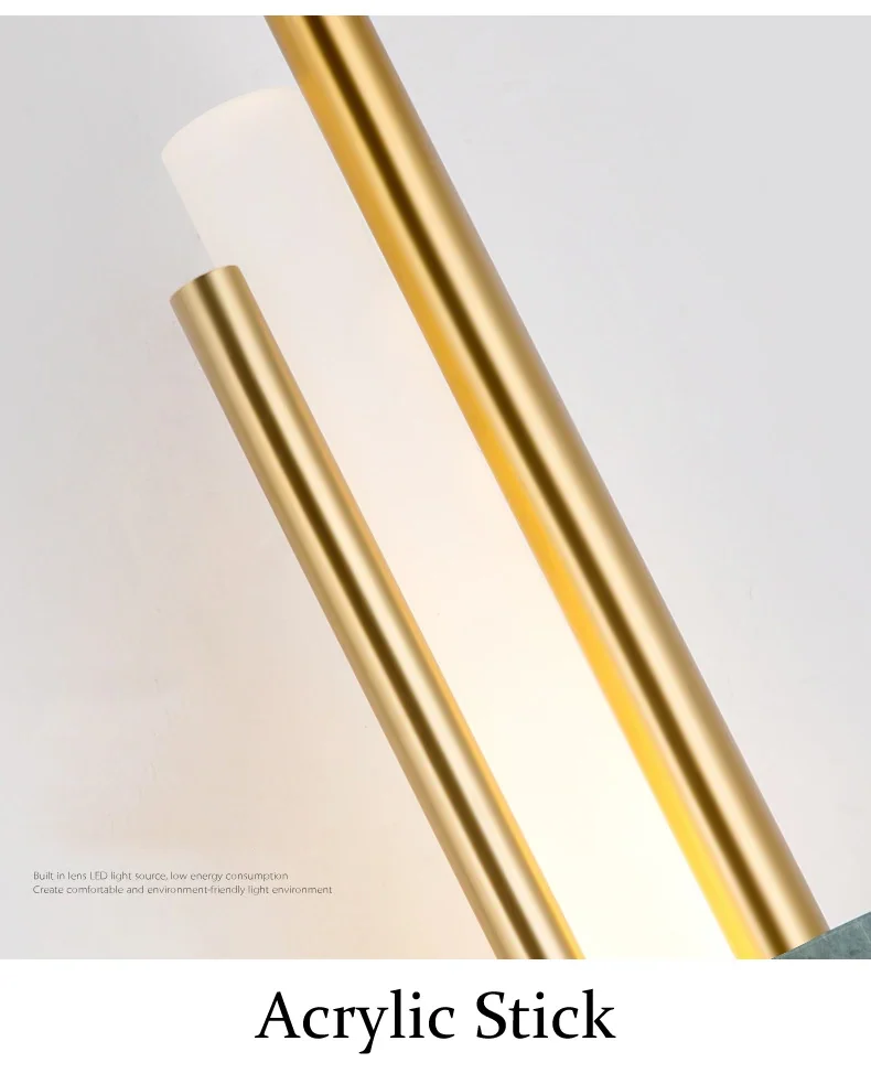 Arandela de Parede LED Bivolt com Design Mármore Moderno