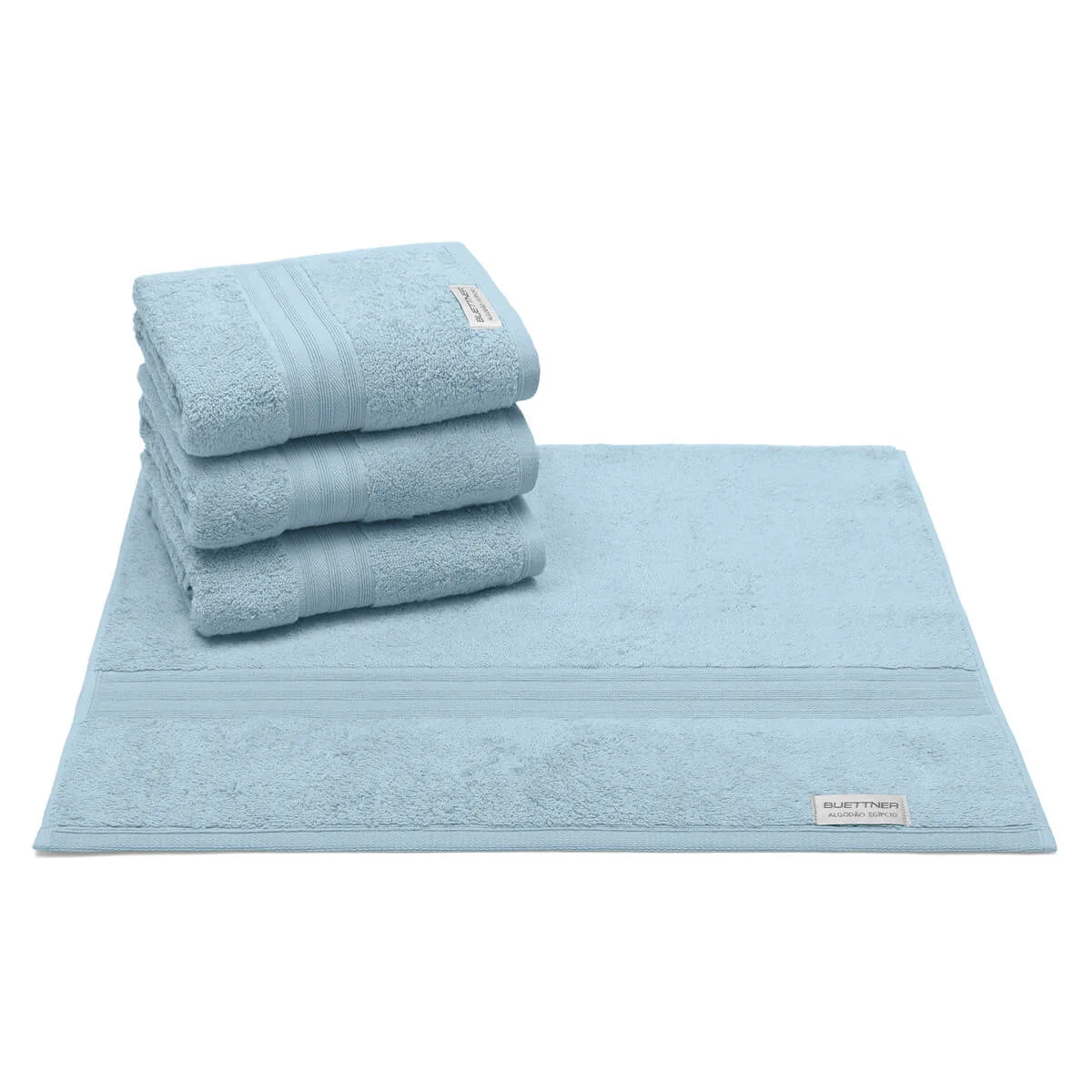Kit 4 Toalhas de Rosto Algodão Egípcio 500g/m² 50cm x 80cm - Toque Sublime