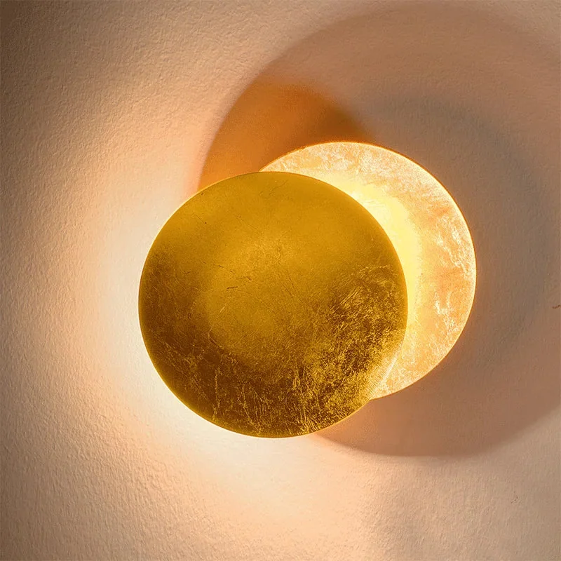 Arandela Luminária de Parede Eclipse Efeito Lua Cheia Decorativa