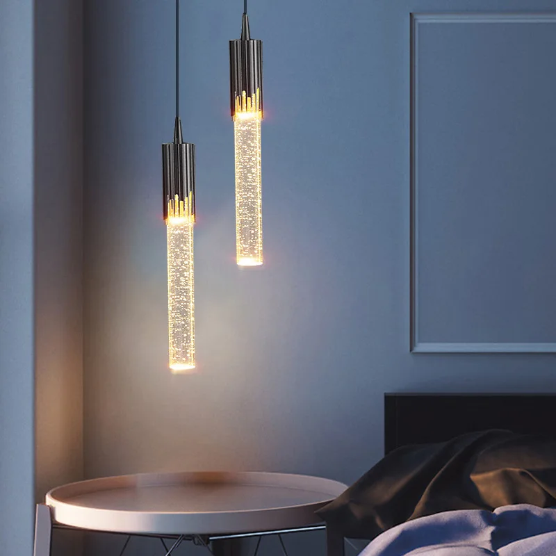 Pendente Cristal e Alumínio Moderno com LED Integrado