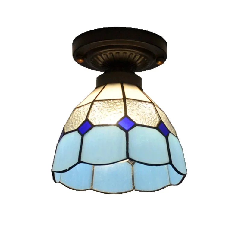Lustre de Teto Tiffany Bali Vitral - Artesanal e Elegante