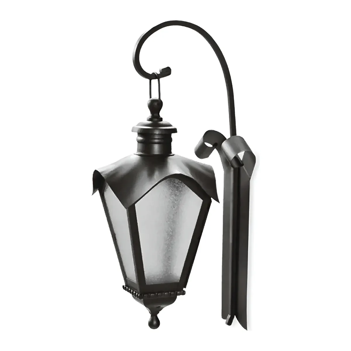 Arandela Colonial Clássica Ferro Preto 65cm Jardim Varanda E27