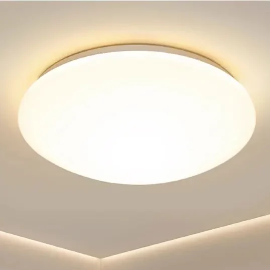 Plafon Slim Redondo LED Básico Branco/Preto