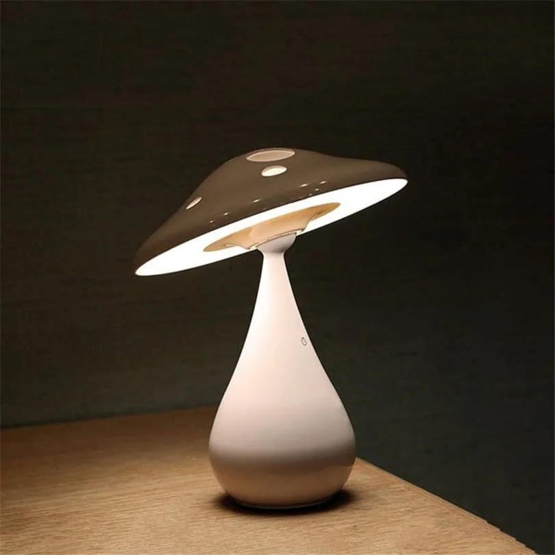 Abajur Cogumelo Touch LED Recarregável USB