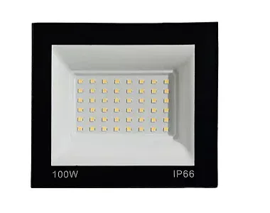 Kit 20 Refletores LED 100W Branco Quente para Exterior IP65