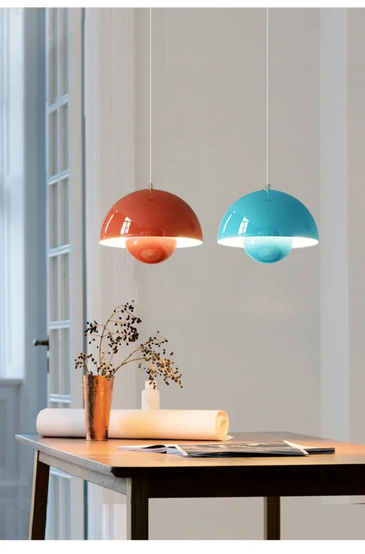 Pendente Luminária Cogumelo Infinity Azul - Toque Moderno e Versátil