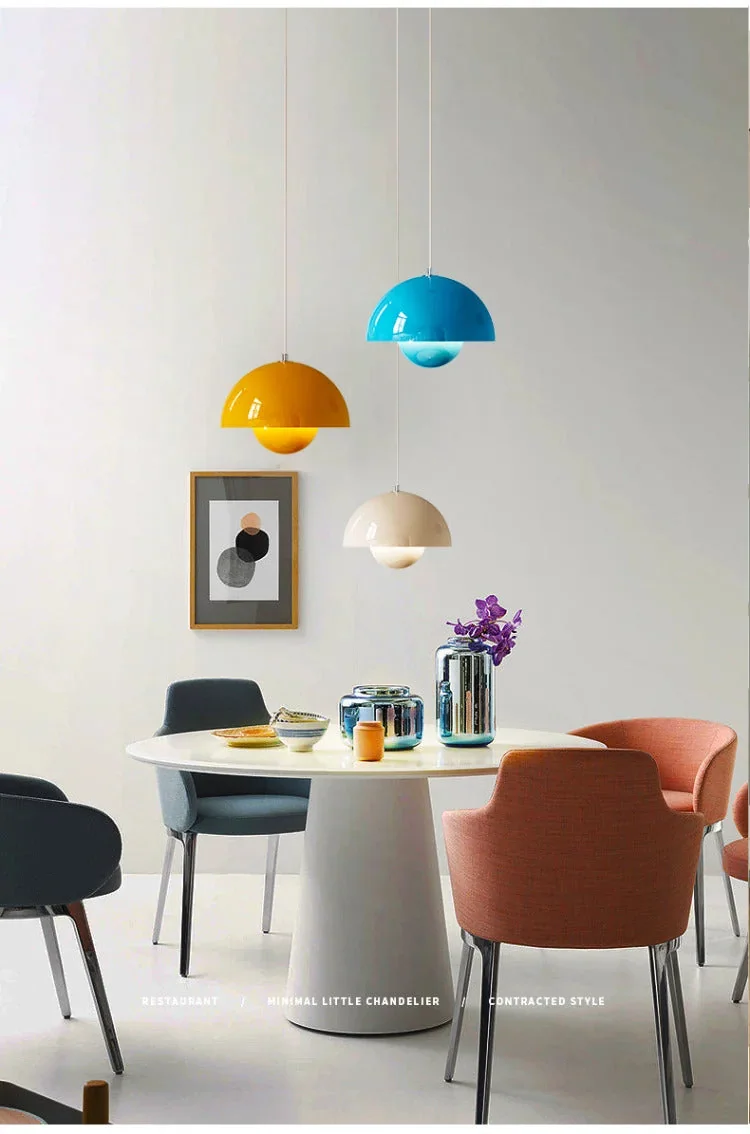 Pendente Luminária Cogumelo Infinity Azul - Toque Moderno e Versátil