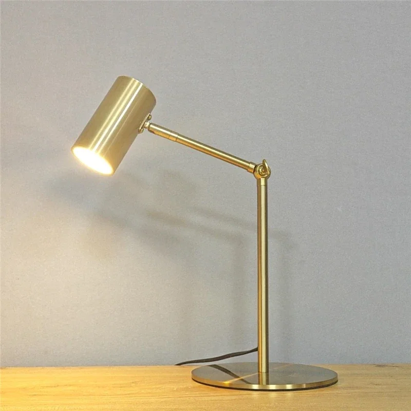 Luminária de Mesa Dourada Bivolt Home Office