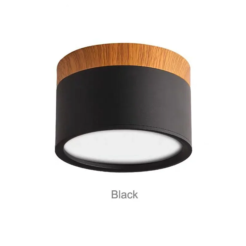 Spot LED de Sobrepor com Detalhe Amadeirado 12W Bivolt