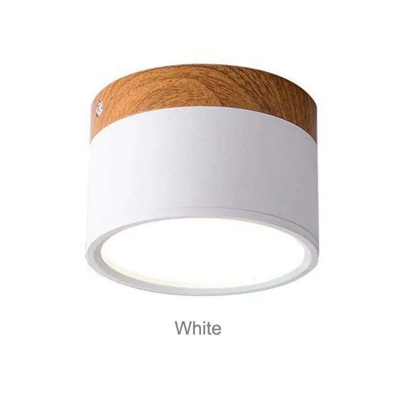 Spot LED de Sobrepor com Detalhe Amadeirado 12W Bivolt