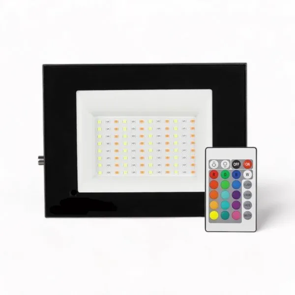 Holofote LED RGB 400W Exterior: Potência Máxima e Cores Vividas